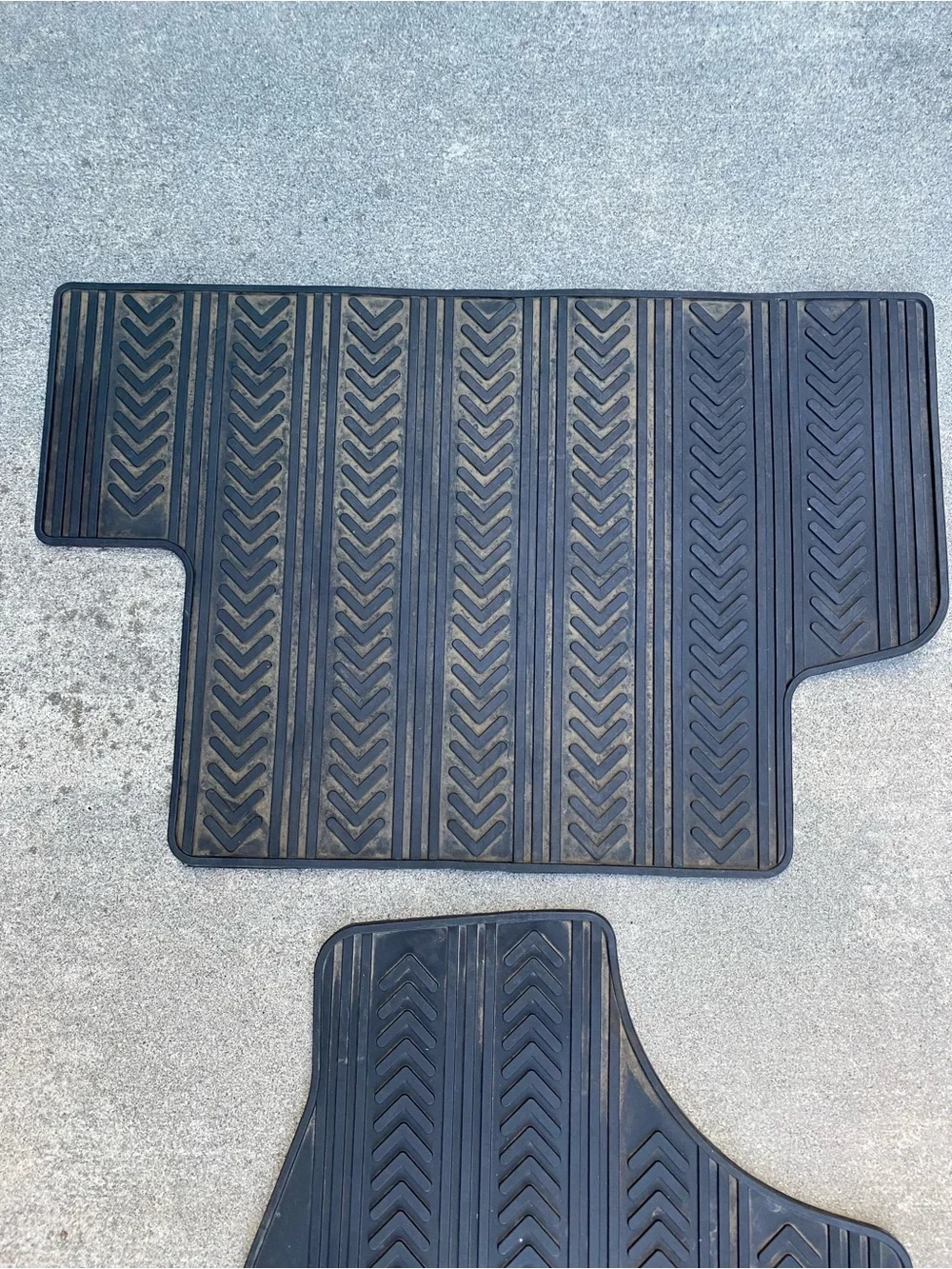 OEM Dodge All-Weather Rubber Floor Mats Set (3-Piece, Black)